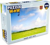 Puzzel Zomer - Zon - Veld - Legpuzzel - Puzzel 1000 stukjes volwassenen