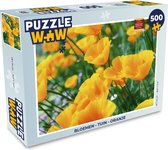 Puzzel Bloemen - Tuin - Oranje - Legpuzzel - Puzzel 500 stukjes