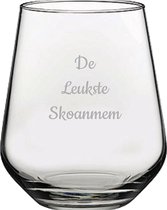 Gegraveerde Drinkglas 42,5cl De Leukste Skoanmem