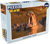 Puzzel Nijlpaarden - Water - Legpuzzel - Puzzel 1000 stukjes volwassenen