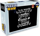 Puzzel Familie - Moederdag - Cadeau - Legpuzzel - Puzzel 1000 stukjes volwassenen
