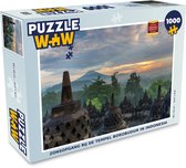 Puzzel Zonsopgang bij de tempel Borobudur in Indonesië - Legpuzzel - Puzzel 1000 stukjes volwassenen
