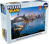 Puzzel Skyline van Sydney bij zonsondergang - Legpuzzel - Puzzel 1000 stukjes volwassenen