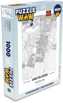 Puzzel Stadskaart Amstelveen - Legpuzzel - Puzzel 1000 stukjes volwassenen - Plattegrond