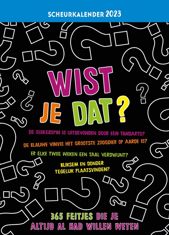 Scheurkalender Wist je dat? 2023, Lantaarn 9789463547291 Boeken bol