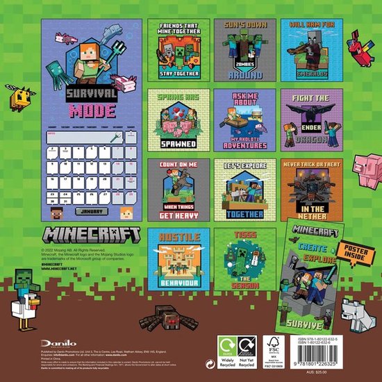 Minecraft Kalender 2023  bol.com