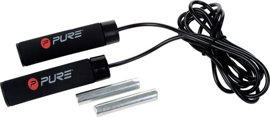 Corde à sauter Pure2Improve - Gris / Noir