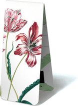 Magnetische boekenlegger, Three Tulips, Maria Sibylla Merian - Wit/Rood