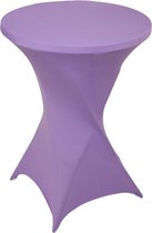 Statafelrok Lavendel – ∅80-85 x 110 cm – Statafelhoes Stretch – Tafelhoezen voor Statafel Sta Tafel Hoes | Staantafelhoes – Geschikt voor Horeca Evenementen | Cocktailparty | Trouwerij
