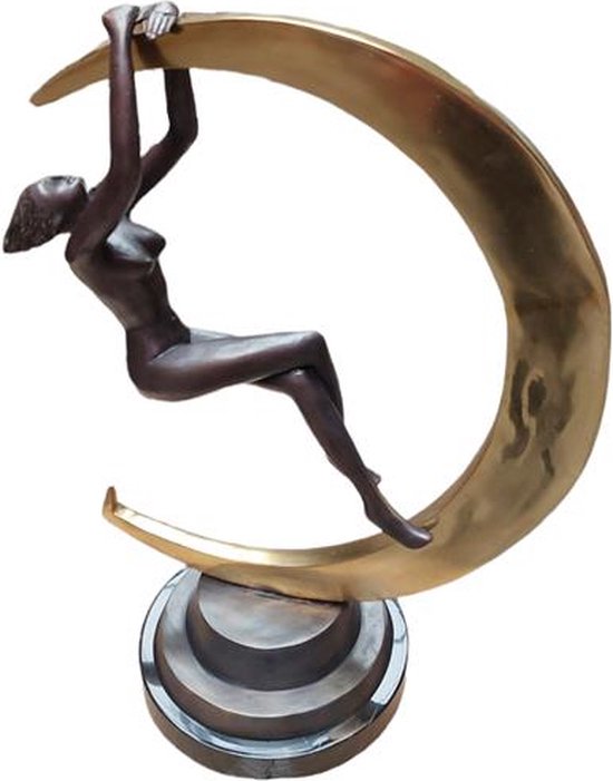 Statuette Femme Nue – Pose Érotique – Style Antique – Bronze – Aubaho