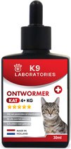 100% natuurlijke ontworming - Kat - vanaf 4 kg - 30 ml - bij spoelwormen, haakwormen, lintwormen bij katten