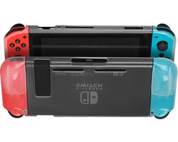 Hoesje Geschikt voor Nintendo Switch Hoes Bescherm Case Hardcover Shockproof - Hoes Geschikt voor Nintendo Switch Case - Transparant