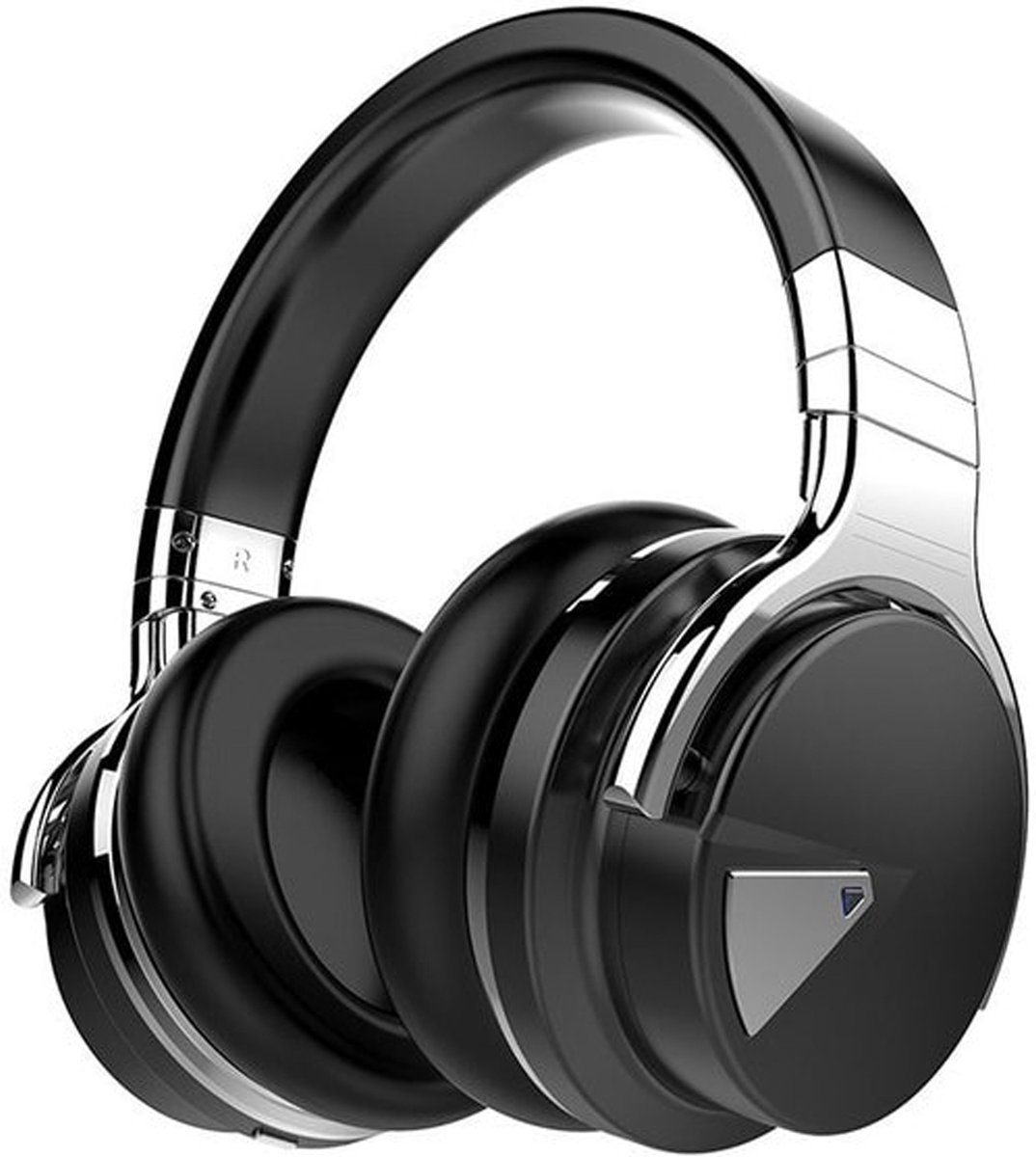 Brandie® - Koptelefoon Bluetooth Draadloos Met Noise Cancelling - Build In Microfoon - Headphones Draadloze - Hoofdtelefoon Voor Kinderen/Volwassenen - Met Microfoon - 600mAh Batterij - 90° Draaibare Oorschelpen - 30 uur Speeltijd - E7 Zwart