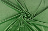 10 meter stretch fluweel - Groen - 93% polyester - 7% elastaan