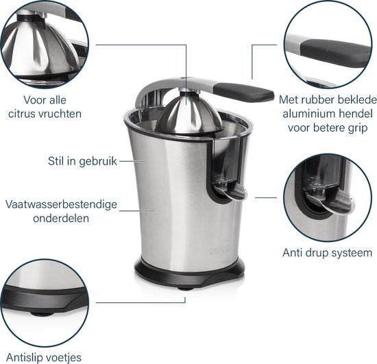 Princess 201851 Presse-agrumes inox - Master Juicer