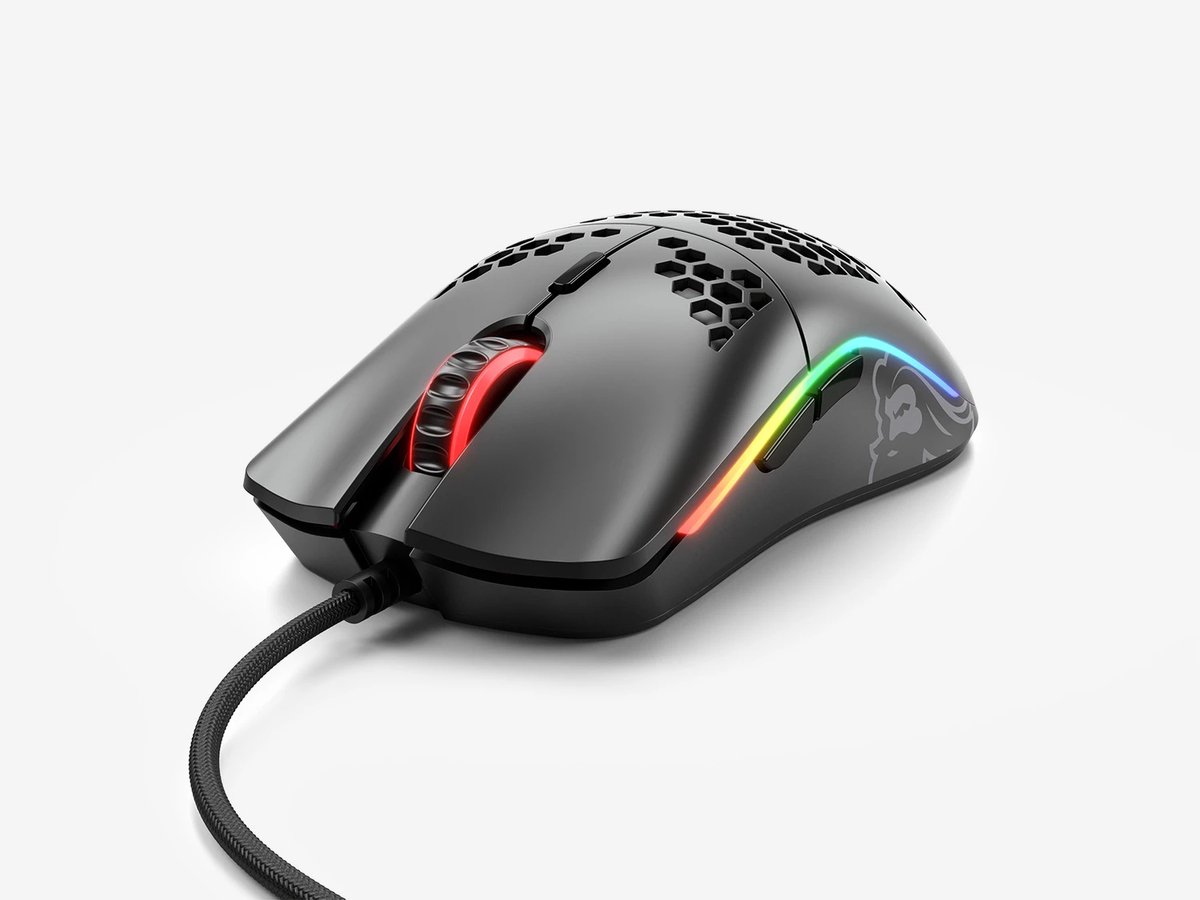 Glorious PC Gaming Race Model O- (small) - Muis - USB Type-A - Optisch - 3200 DPI - Rechtshandig - Mat Zwart
