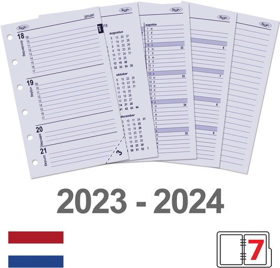6237-23-24 Pocket (Junior) agendavulling week NL 2023-24 Kalpa | bol.com
