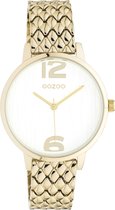 OOZOO Timpieces - Montre en or avec bracelet en acier inoxydable doré - C11022