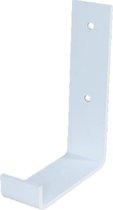 GoudmetHout Industriële Plankdrager L-vorm UP 10 cm - Per stuk - Staal - Mat Wit - 4 cm x 10 cm x 15 cm
