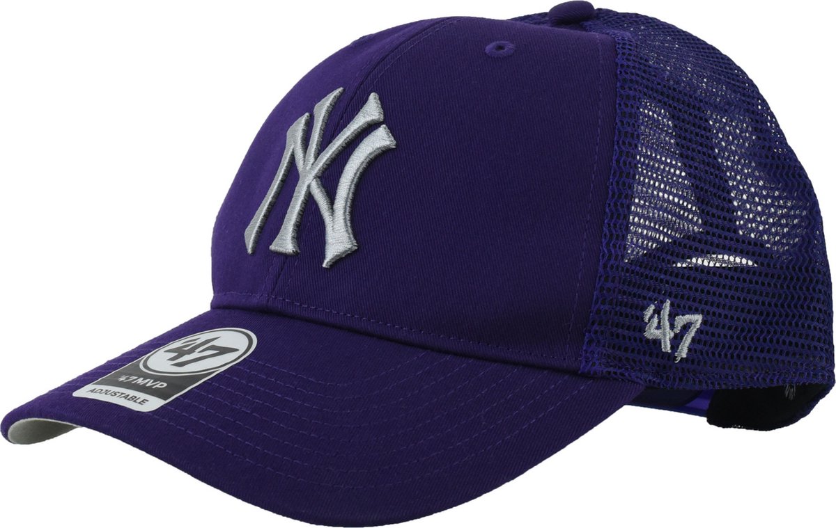 47 Brand MLB New York Yankees Branson Cap B-BRANS17CTP-PPA, Mannen, Purper, Pet, maat: One size