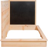 Cactula houten Hoekzandbak - Stimuleer de creativiteit van kinderen met deze hoekzandbak inclusief schoolbord  L 115,5 x D 115,5 x H 114,7