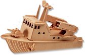 3D Puzzel Houten bouwpakket Patrouilleboot