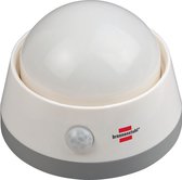 Brennenstuhl Led-nachtlampje, oriÃ«ntatielicht met infrarood-bewegingsmelder, zacht licht, incl. push-schakelaar en batterijen, wit