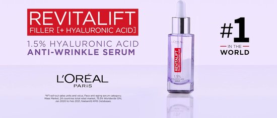 L'Oréal Paris Revitalift Hyaluronzuur Filler Serum - Anti Rimpel - 30 ml |  bol.com
