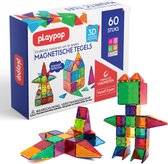 Playpop Magnetische Tegels – Bouwspeelgoed – Speelgoed – Technisch – STEM-Speelgoed 60 stuks