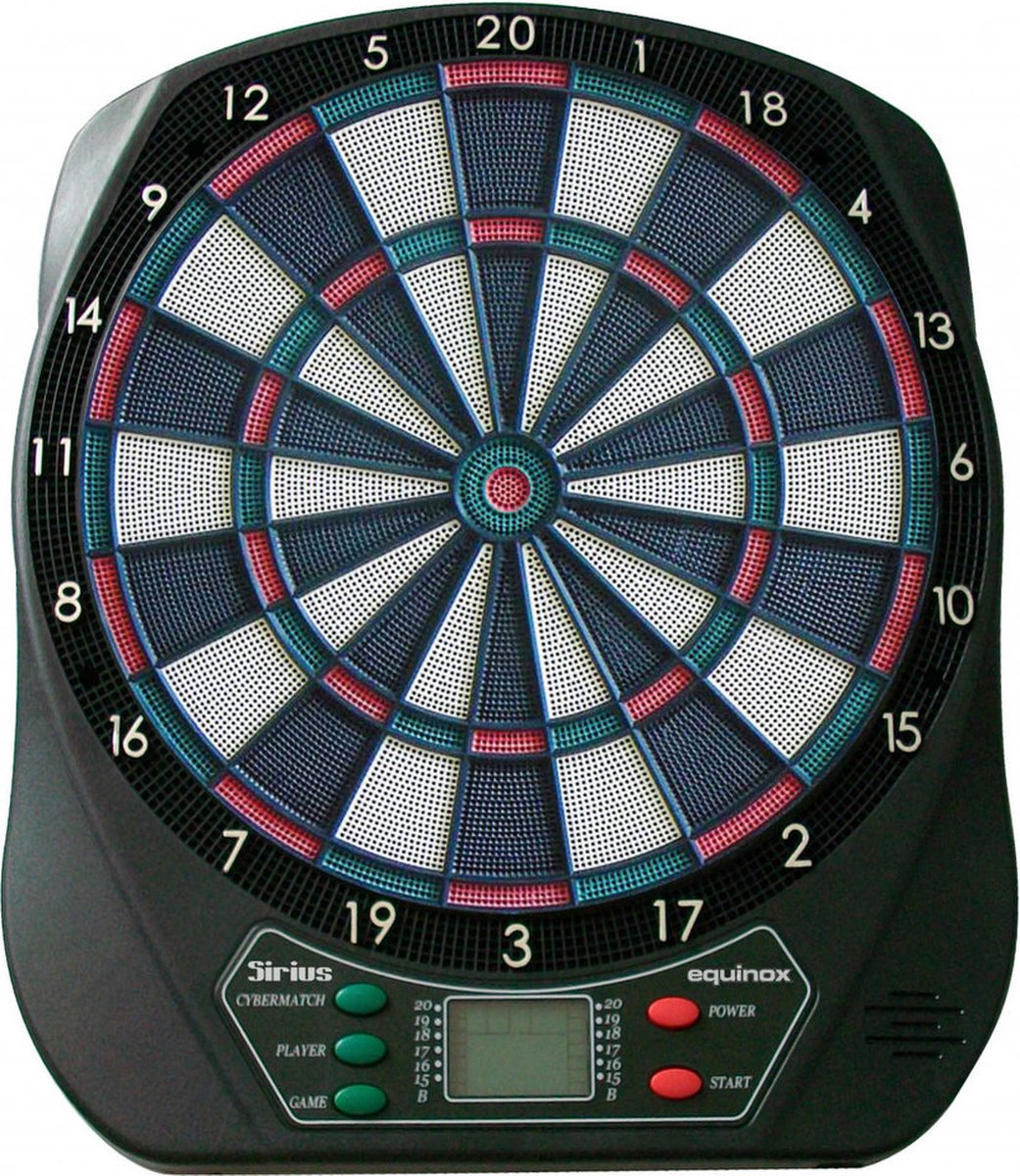 Elektronisch dartbord - 24 spellen met 74 variaties - Inclusief dartpijlen - Sirius - 40 softtips - 1 tot 8 spelers - darten