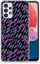 Telefoonhoesje Geschikt voor Samsung Galaxy A13 4G Backcover Soft Siliconen Hoesje Feathers Color