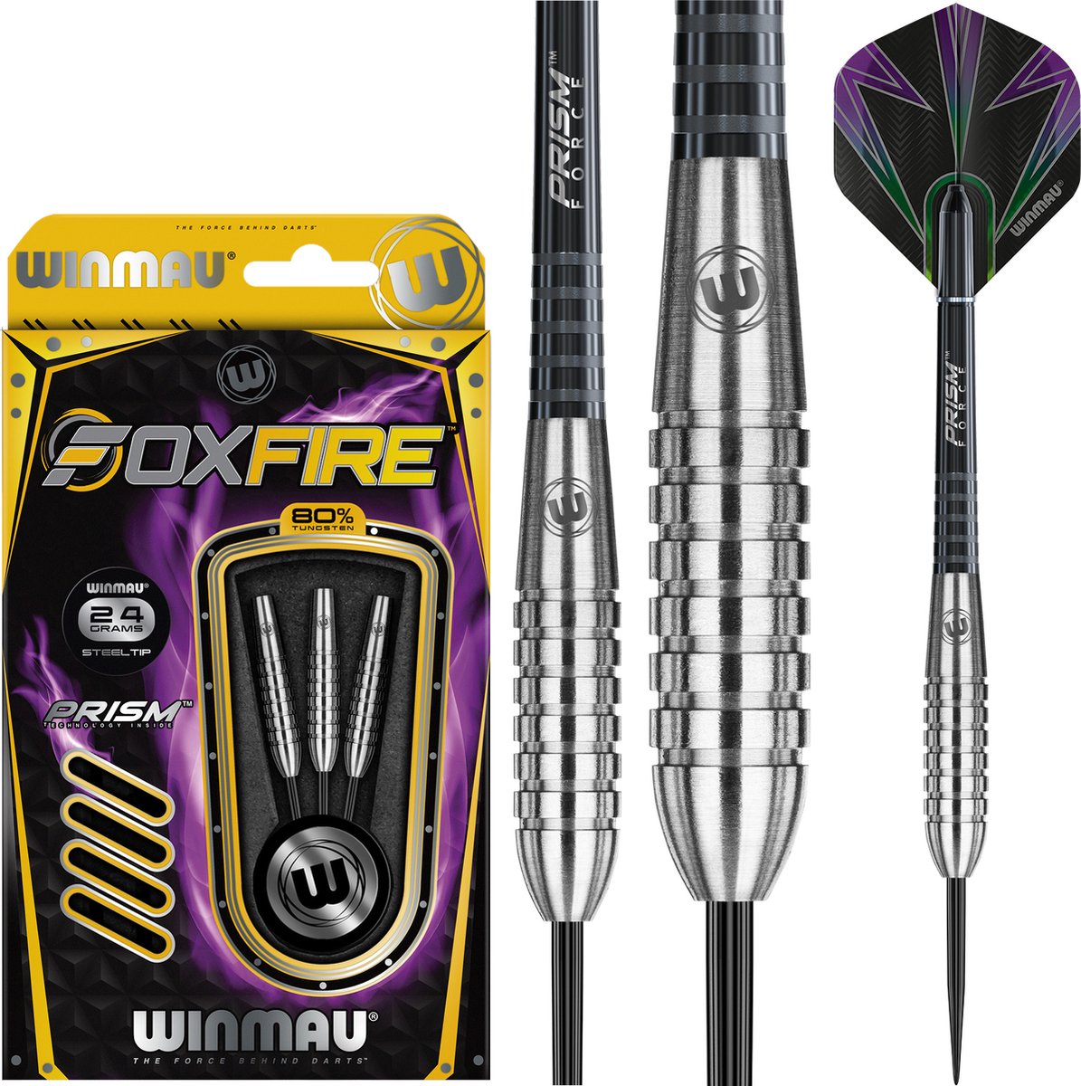 WINMAU - Foxfire Steeltip Tungsten Dartpijlen Professioneel - 24g