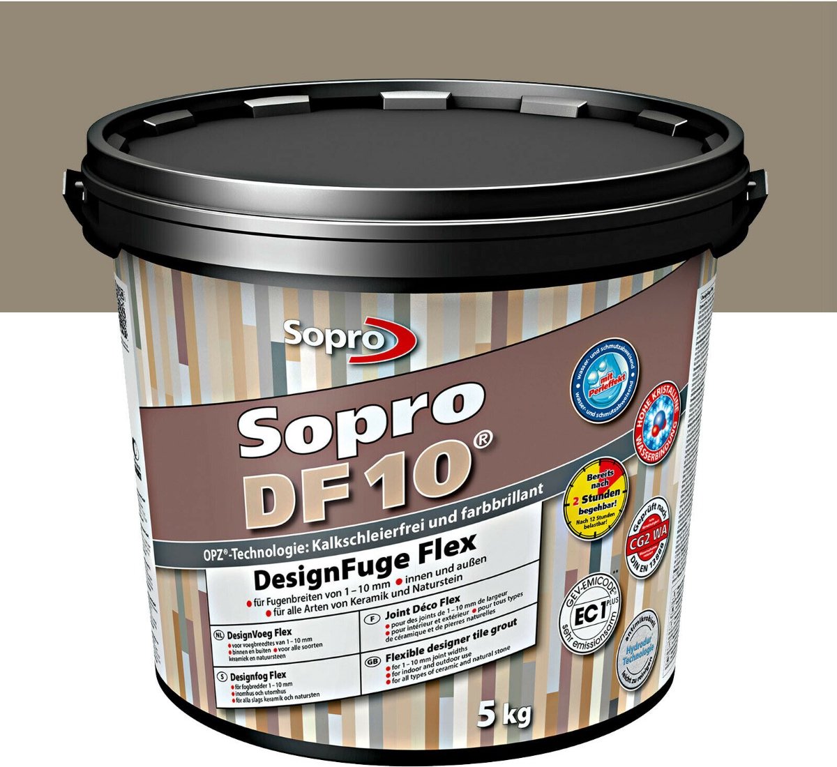 Sopro DF10 Voegmortel Designvoeg Flex 5 kg Zandgrijs nr 18