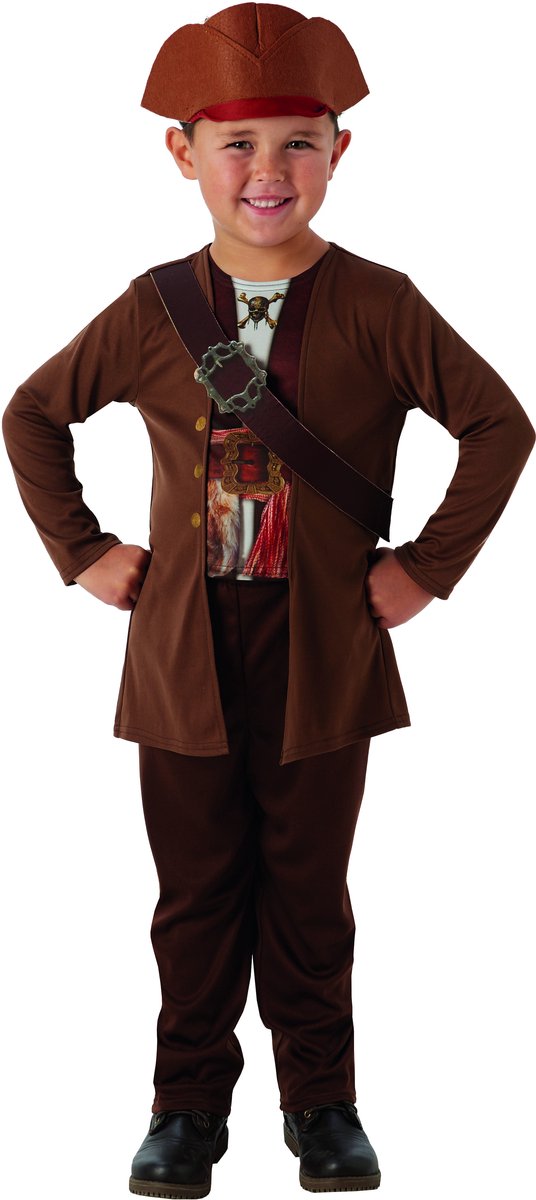 Jack Sparrow - Pirates of the Caribbean kostuum voor kinderen - Verkleedkleding - 128/140