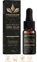 Prohemp CBD olie 30% - Broad Spectrum (THC-Vrij) - 10ml - 3000 mg Premium CBD