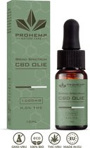 Prohemp CBD olie 10% - Broad Spectrum (THC-Vrij) - 10ml - 1000 mg Premium CBD