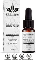 Prohemp CBD olie 30% - Broad Spectrum (THC-Vrij) - MCT olie - 10ml - 3000 mg Premium CBD