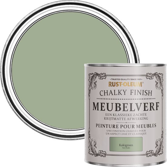 Rust-Oleum Groen Chalky Finish Meubelverf - Kakigroen 750ml