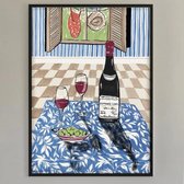 Affiche Brushery Domaine Romanée Conti Vin Olives