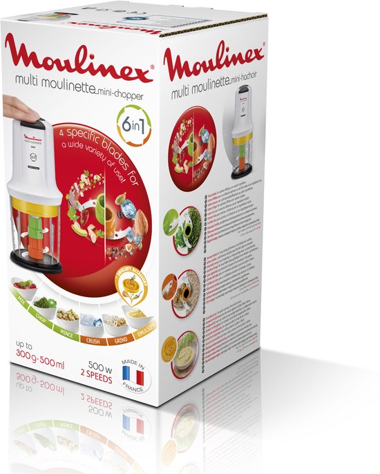 Moulinex AT7231 Multi Moulinette - Hakmolen - Wit — afbeelding 2
