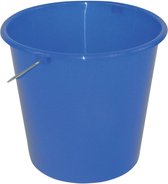 Novaliv Emmer 10L rood met maatverdeling - poetsemmer 10 liter ? 28,5 cm praktische allrounder met schaal voor huishouden en tuin ideaal als