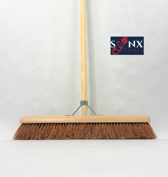 Synx Tools Zaalveger 60 Cm Zonder Steel Cocosharen Z Haren   Zonder Steel   Binnenbezem 719603068