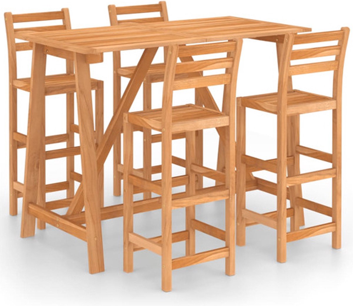 Vidaxl Barset Bruin Tuinbarset