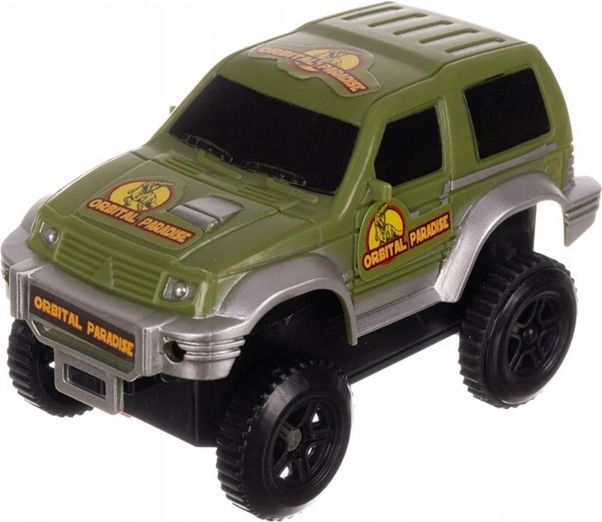 Dinosaurus Flexibele Racebaan Autobaan 229 Delig met AA Batterijen - Auto Racebaan met een Auto, Dinosaurussen, Bomen - Autobahn - AutoRacebaan - Eenvoudig te monteren - Eindeloos combineren - Veel Speelplezier — afbeelding 17