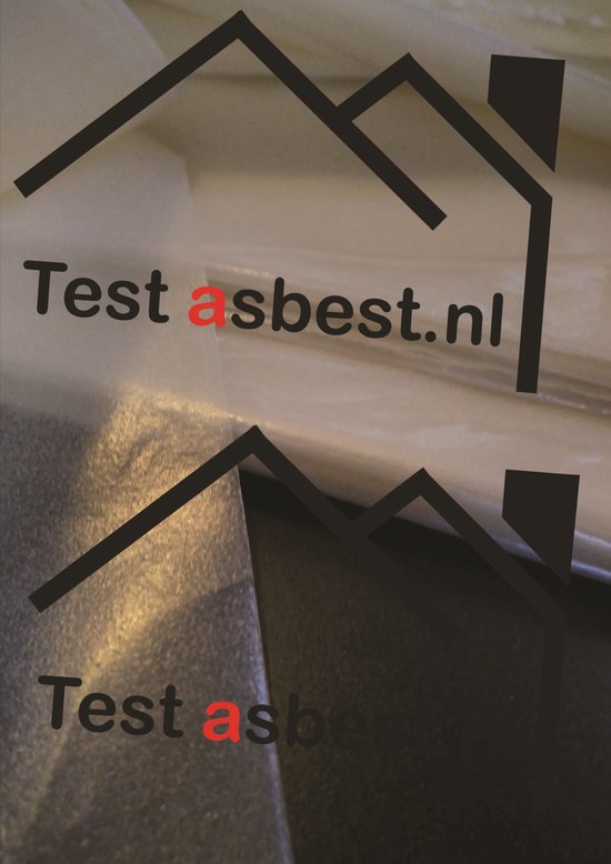 Asbest opruim set voor 12m² Asbest zak, folie en asbest verpakkingstape 5cm x 66m