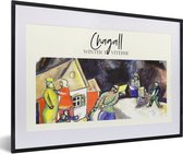 Fotolijst incl. Poster - Kunst - Winter in Vitebsk - Chagall - 60x40 cm - Posterlijst