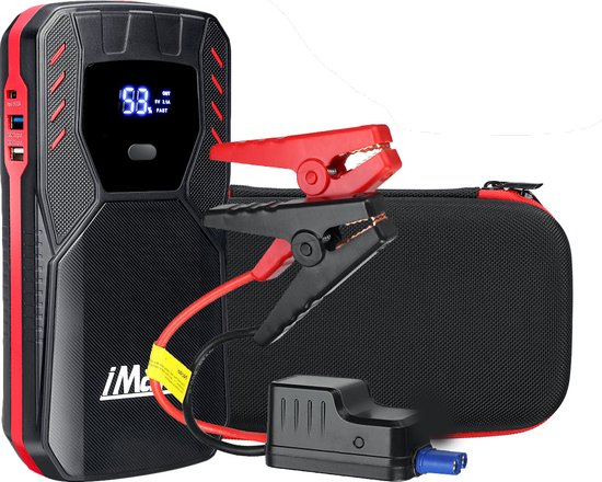 Draagbare jumpstarter externe accu Hummer H2 12000mAh-accu voor