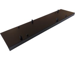 Useled - Plafondplaat - Zwart - 80 x 25 cm - 4 bevestigingspunten