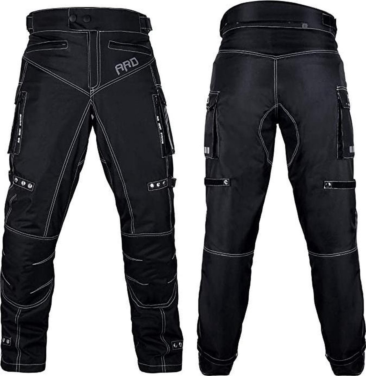 Motorbroek voor heren Dual Sport Motocross Motorbroek Rijden Overbroek Enduro Adventure Touring Waterproof CE Armored All-Weather - (Waist 34''- 36'' Length 32'') - Motorcycle Pants Riding Overpants Enduro Waterproof CE Armored All-Weather