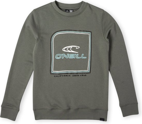 O'Neill Sweatshirts Boys CUBE CREW Military Green Trui 176 - Military Green 60% Cotton, 40% Recycled Polyester